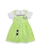 Panda Pinafore - Pistachio Green
