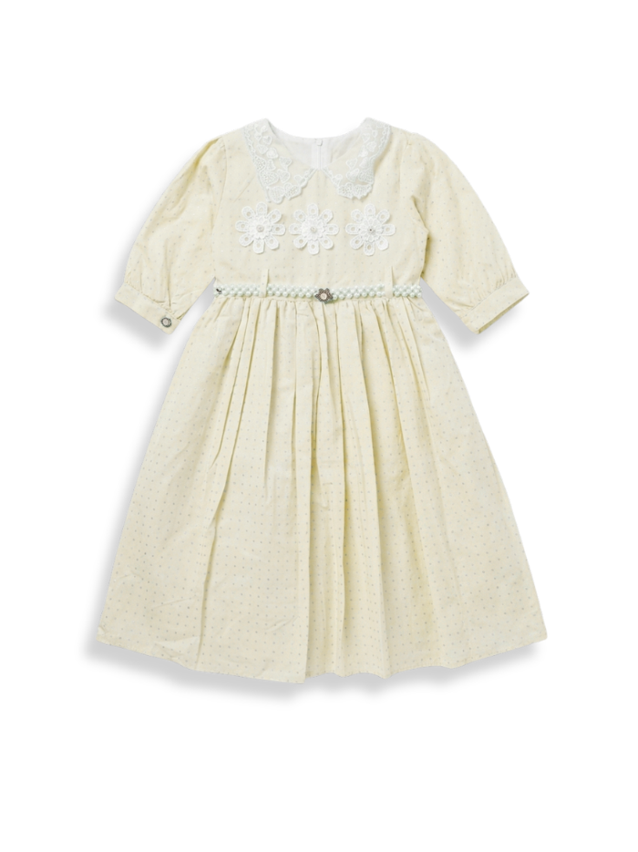 Pearl Garden Frock — Cream