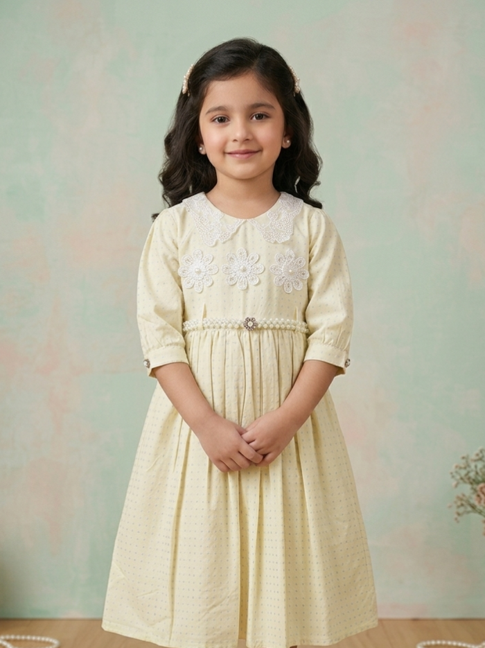 Pearl Garden Frock — Cream - Image 2