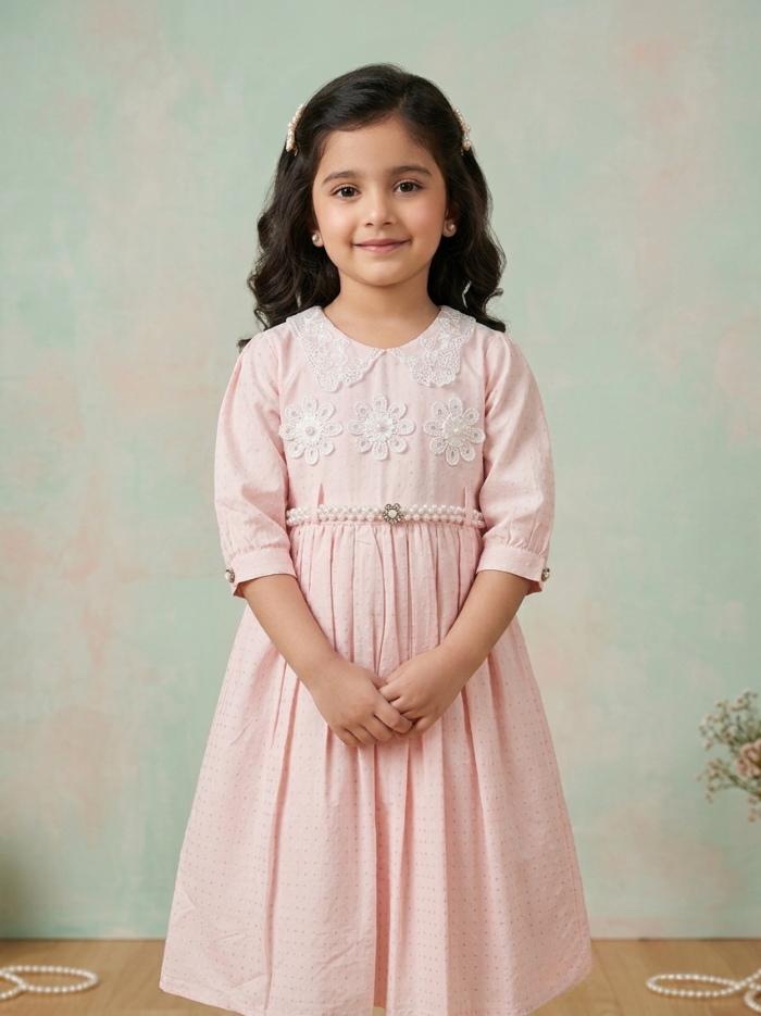 Pearl Garden Frock — Blush Pink - Image 2